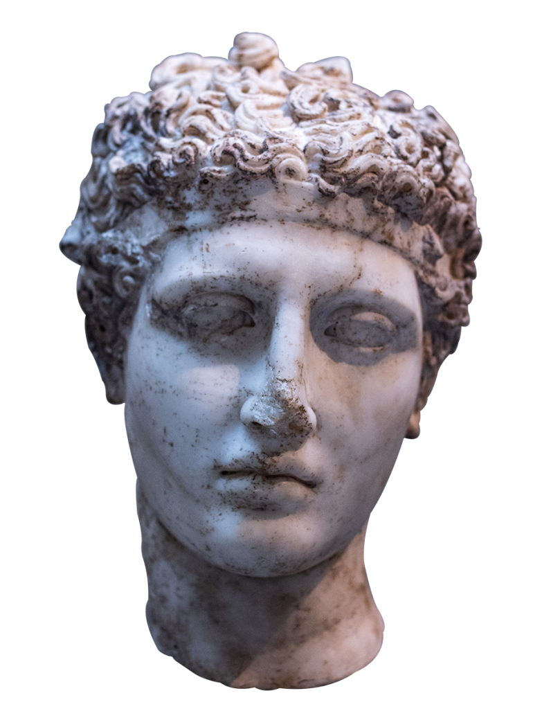 Tête de statue de Grèce Antique